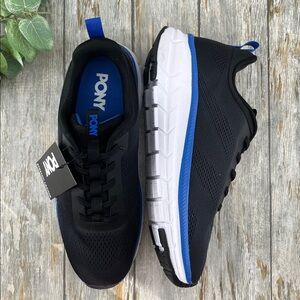 Men’s Pony Active Comfy Sneaker Shoes With Stretch Lacing Size 10